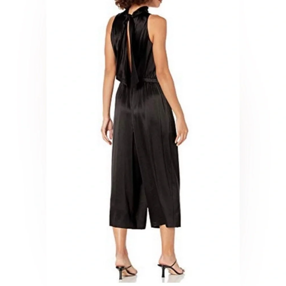 Vince Tie-neck Satin Jumpsuit - Picture 2 of 9